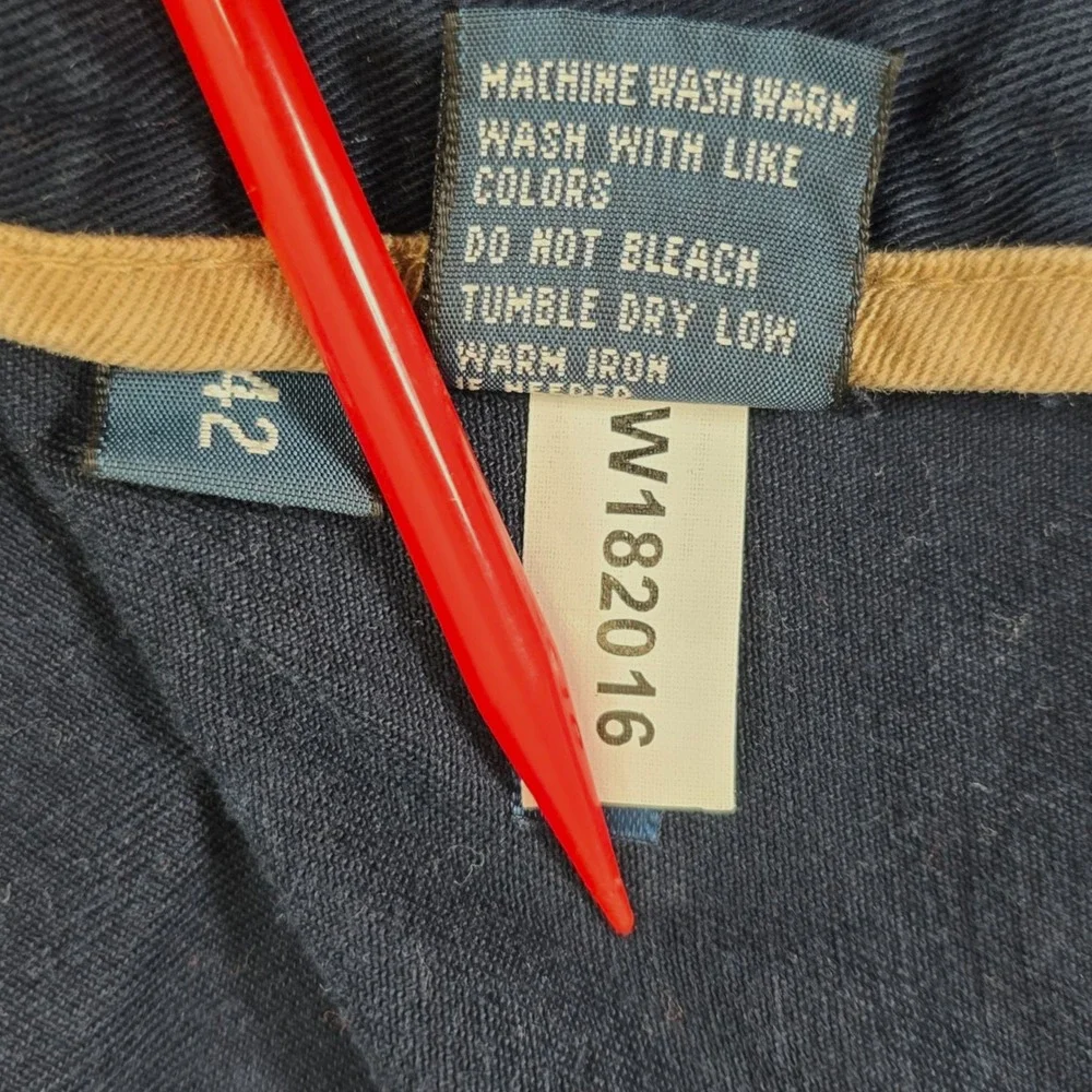 Polo Ralph Lauren‎ Classic Chino Cargo Shorts Mens Size 42 Navy Blue Cotton